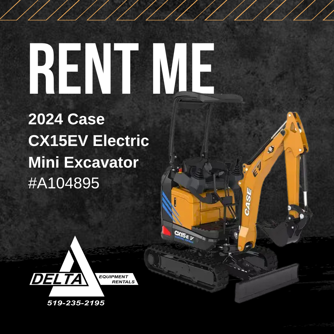 Rent a 2024 Case CX15EV Electric Mini Excavator